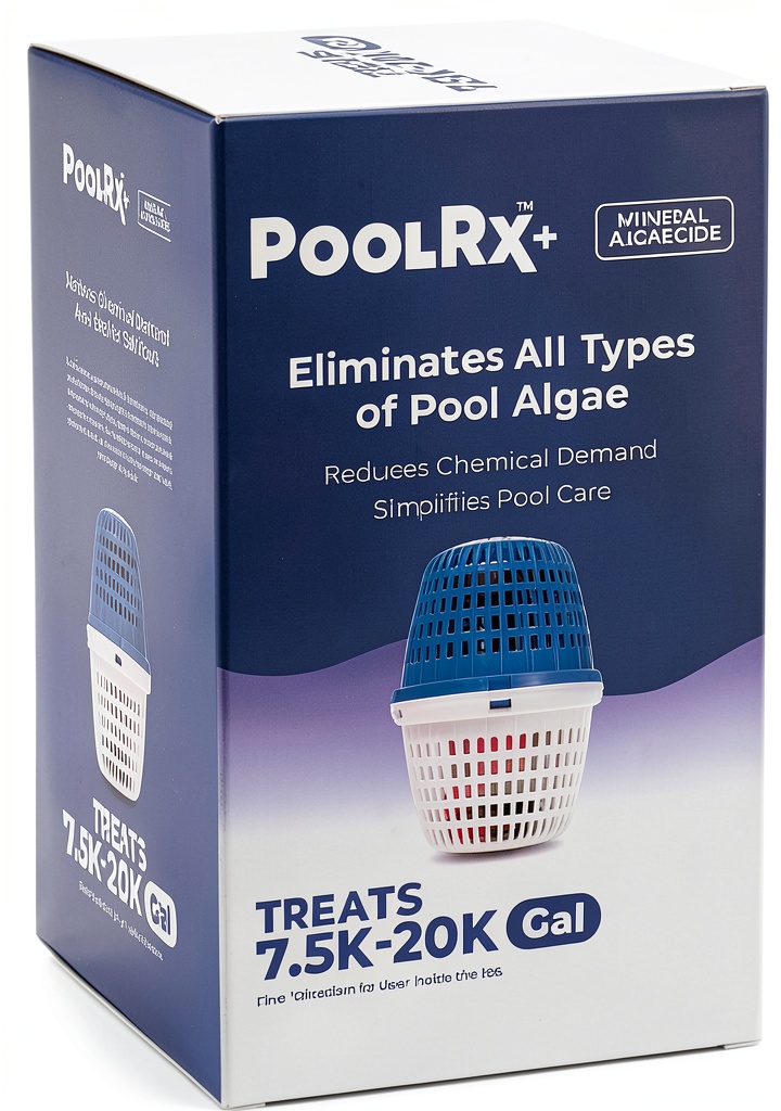 Installing PoolRx Algaecide Tablet Controls Algae for Pools on a wooden deck