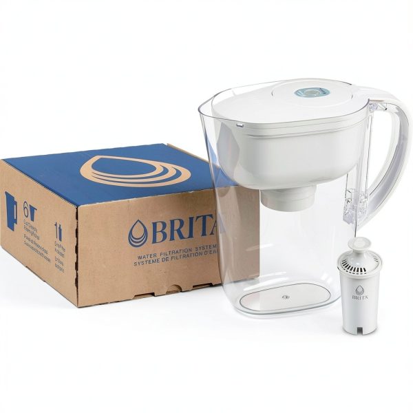 Brita Water Filter Pitcher White Elite 6Cup Design-15