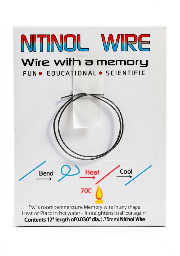 Nitinol Memory Wire 12" by Images SI Inc. 0.75mm Shape Memory Wire-0