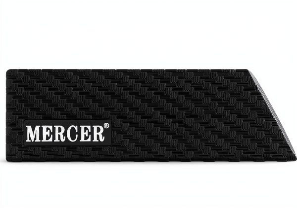 Mercer Culinary Felt Lined Knife Guard 8x2 Black ABS Protector-0