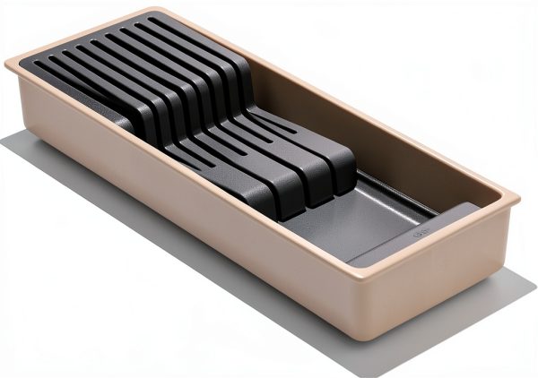 OXO Good Grips Compact Knife Drawer Organizer White Expandable-0