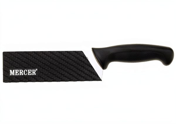 Mercer Culinary Felt Lined Knife Guard 8x2 Black ABS Protector-2