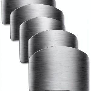 Finger Guards for Cutting Promifun Stainless Steel 4-Piece Knife Guard-0
