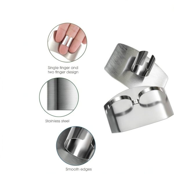 Finger Guard Chengu 9-Piece Stainless Steel Knife Protector Set-2