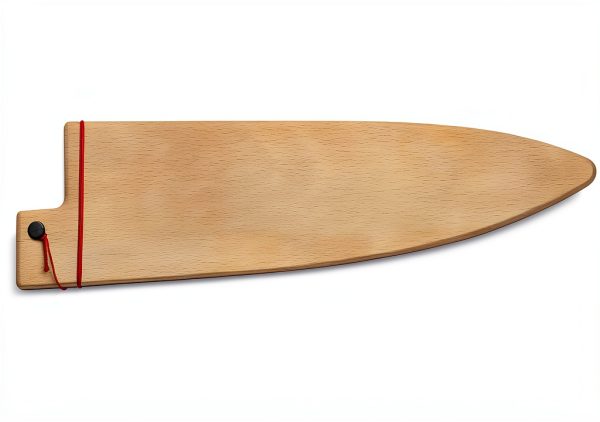 Shun Saya Sheath Universal Fit 7-8" Chef & Santoku Knives Beech Wood-0