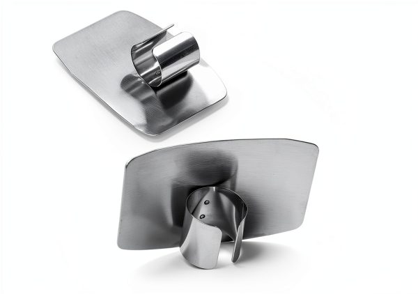 Finger Guards for Cutting Promifun Stainless Steel 4-Piece Knife Guard-2