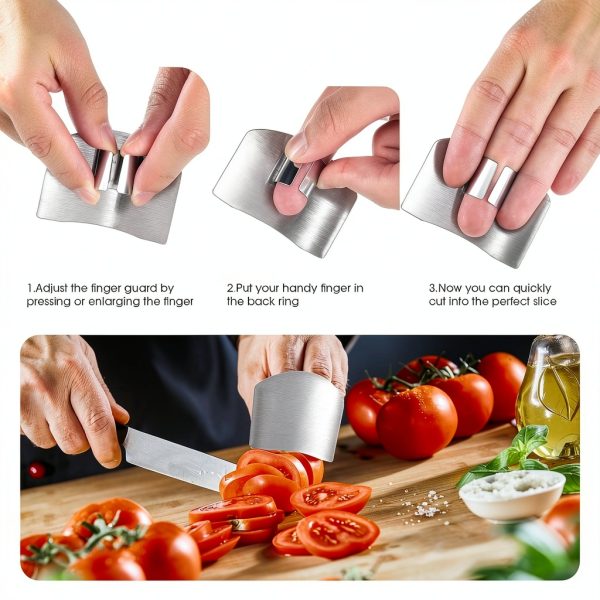 Finger Guard Chengu 9-Piece Stainless Steel Knife Protector Set-4