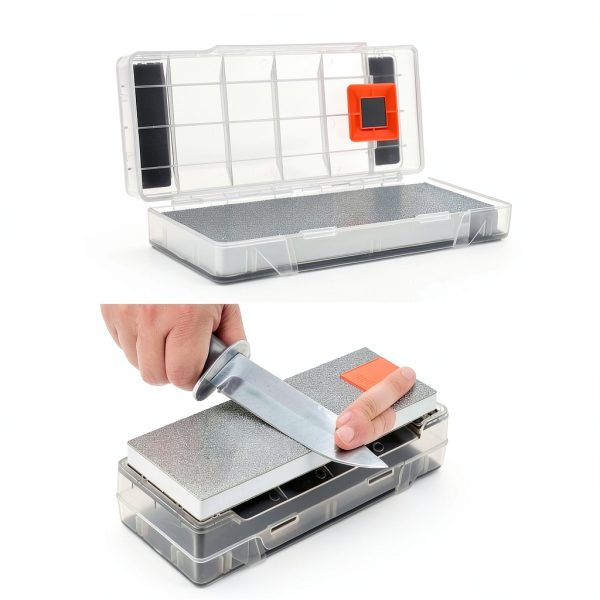 Sharpal 160H 2-in-1 Whetstone Stone Holder with Clear Case-5