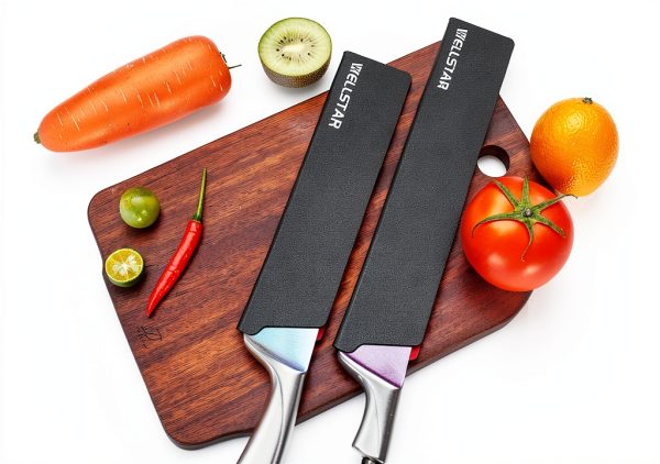 Knife Edge Guard WELLSTAR 2‑Piece Universal Blade Covers BPA‑Free ABS-7