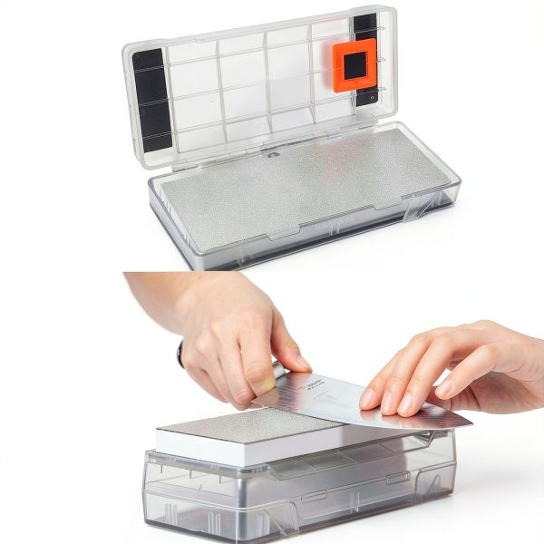Sharpal 160H 2-in-1 Whetstone Stone Holder with Clear Case-3