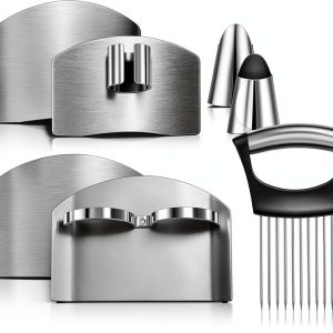 Finger Guard Chengu 9-Piece Stainless Steel Knife Protector Set-0