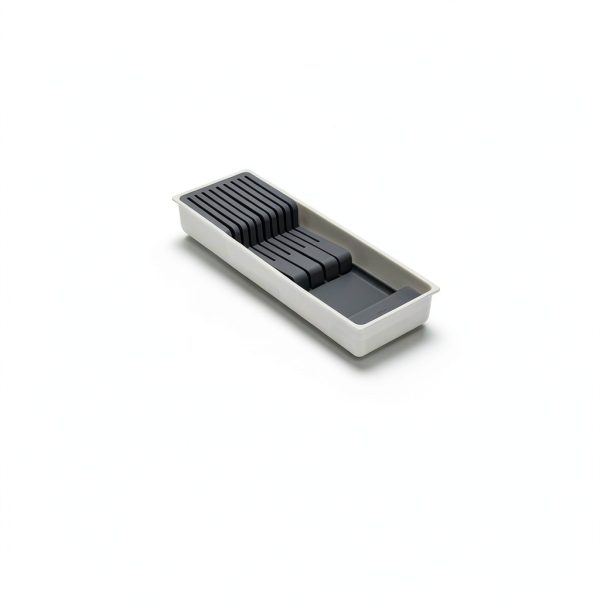 OXO Good Grips Compact Knife Drawer Organizer White Expandable-1
