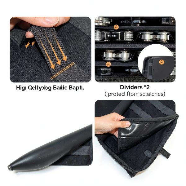 Knife Display Case BRANTMAKER 61+ Knife Organizer with Shoulder Strap-3